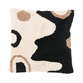 Aether Black, Off White and Taupe Pillow